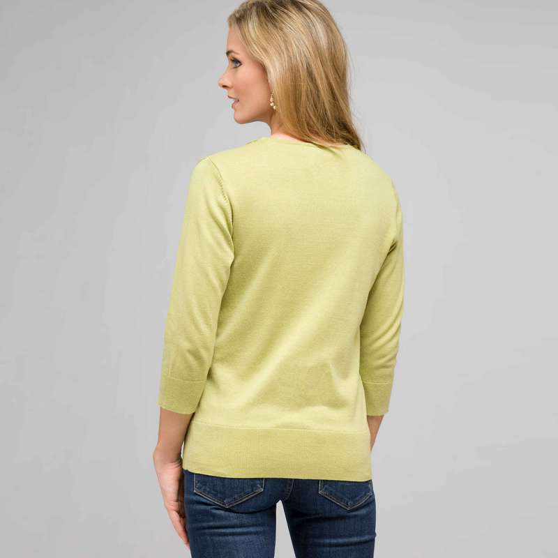 Gilet avec bordure en dentelle, bourgeon, large