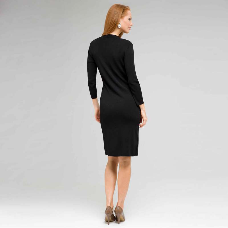 Robe infroissable, Noir, large