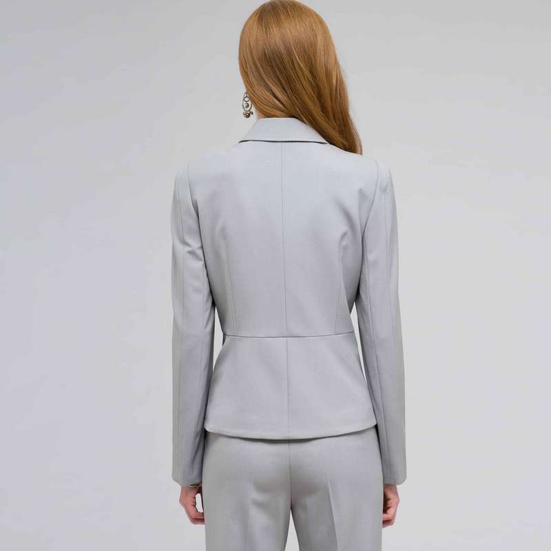 Veste 1 bouton, Ardoise, large