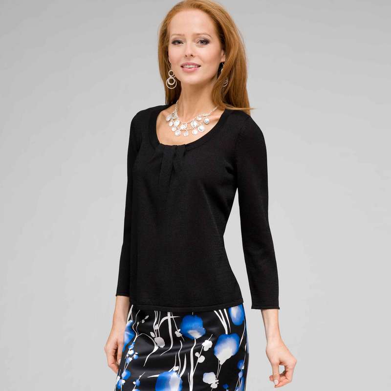 T-shirt manches 3/4, , large