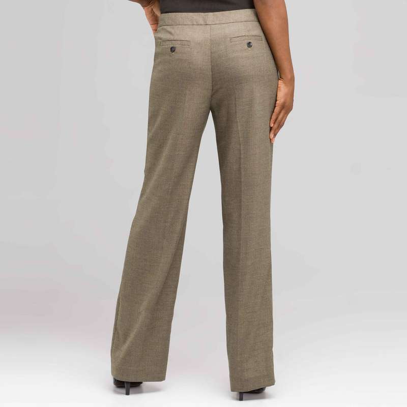 Pantalon classique en tweed, Laurier chiné, large