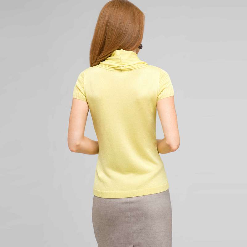 Top à col bénitier, Citron vert, large