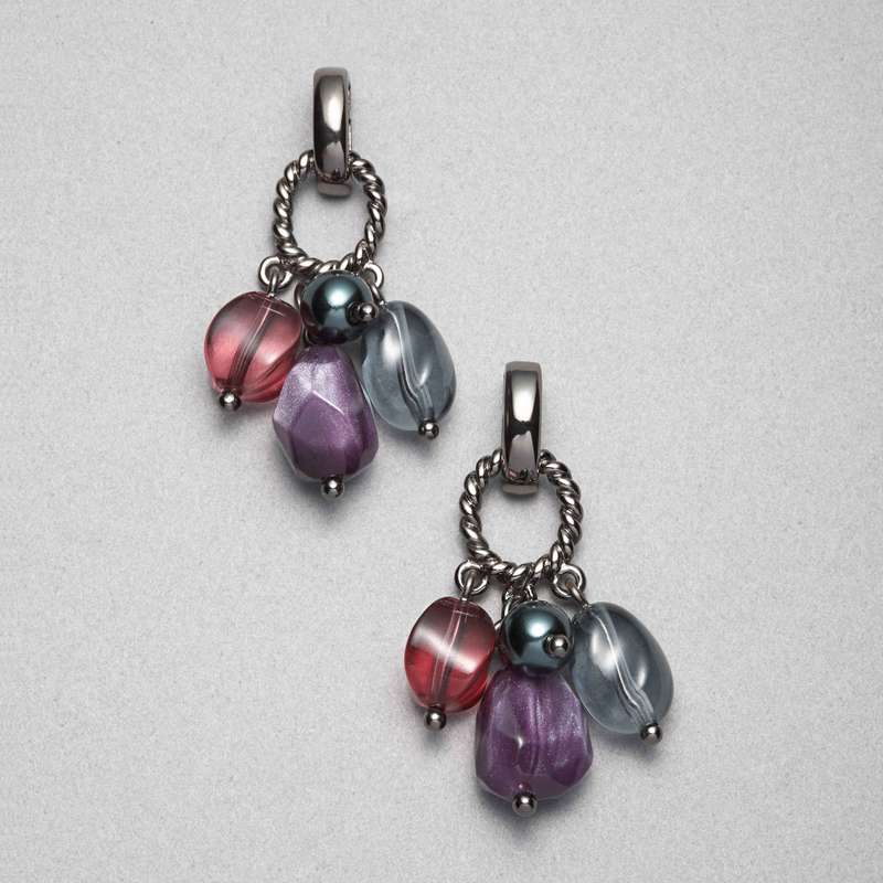 Boucles d'oreilles en hématite, , large