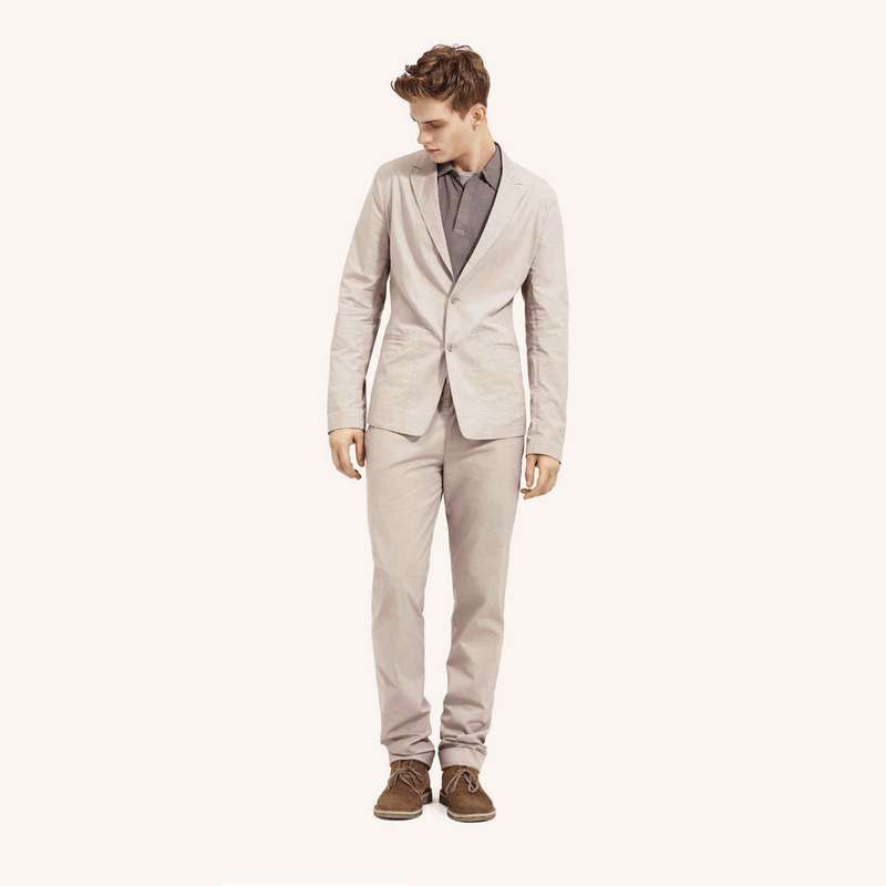 Veste décontractée demi-saison, Gris, large