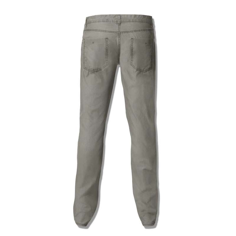 Pantalon droit, Gris, large