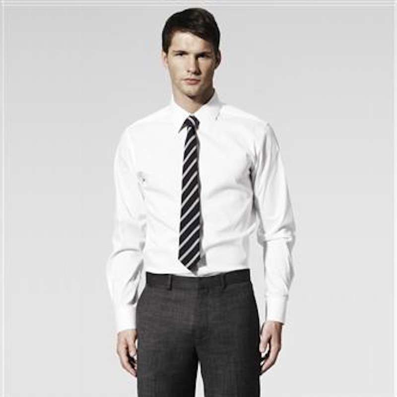 Costume en laine sans pli noir, Noir, large