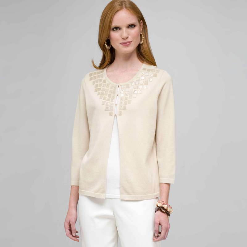 Gilet brodé de perles, , large