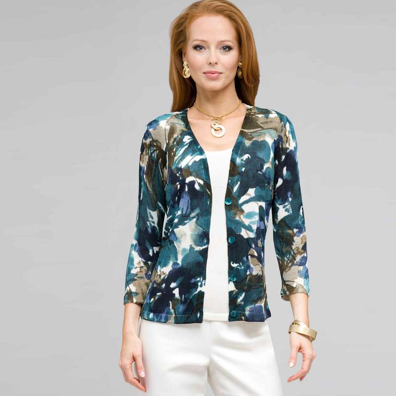 Gilet à imprimé jungle, , large