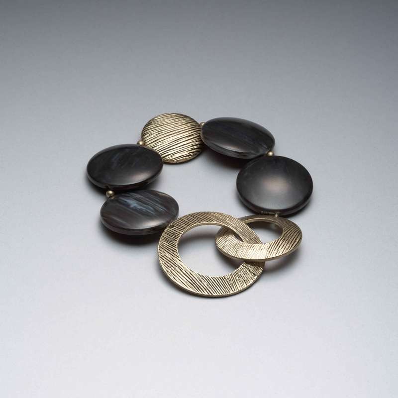 Bracelet souple or vieilli, , large