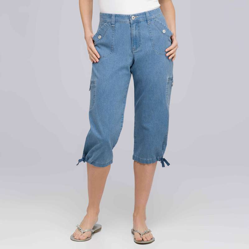 Pantacourt classique à détail boutonné, , large